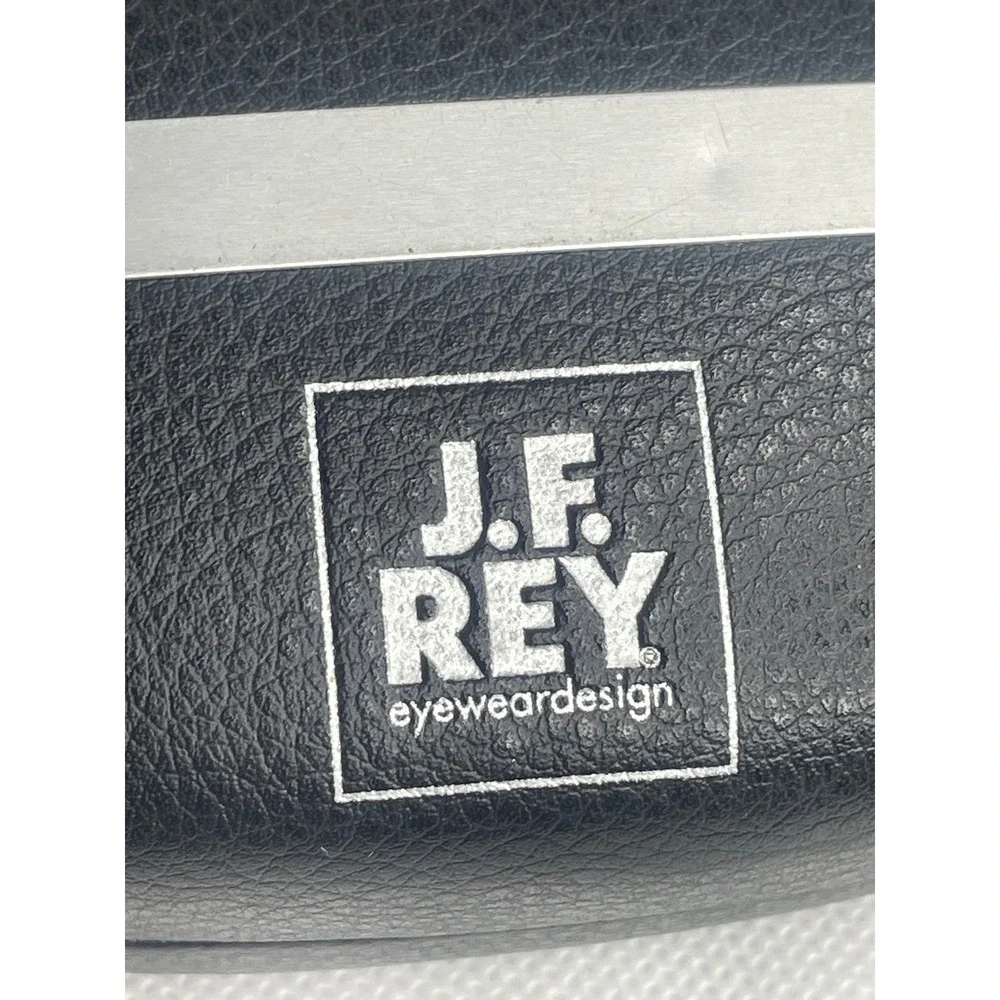 J.F. Rey Sunglasses Glasses Clamshell Case ONLY Black Silver Classic Standard